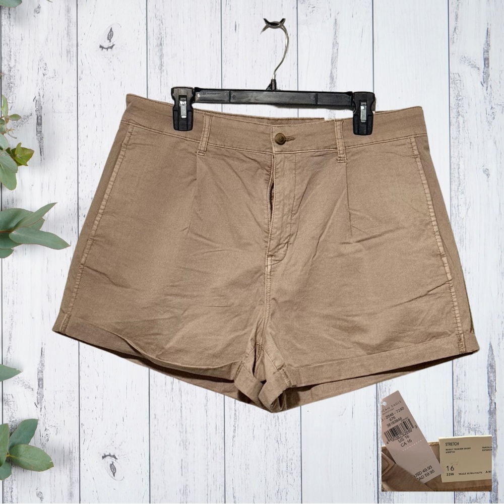 American Eagle Outfitters High Waist Tan Shorts